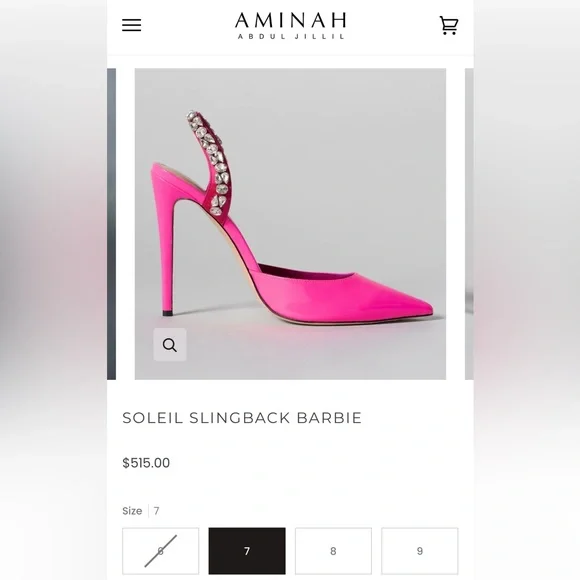 Aminah Abdul Jillil Soleil Slingback Barbie Heels - Picture 11 of 13